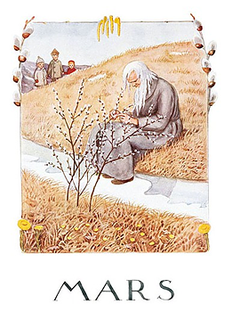 Elsa Beskow Affisch - Mars