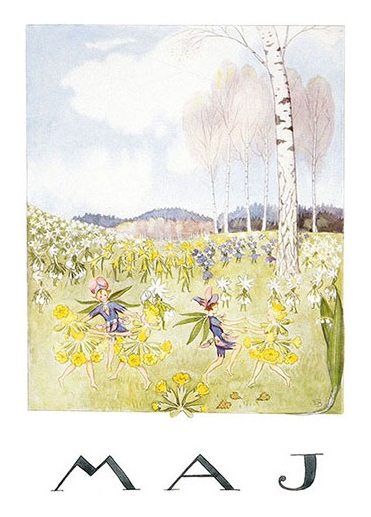 Elsa Beskow Affisch - Maj