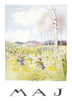 Elsa Beskow Affisch - Maj
