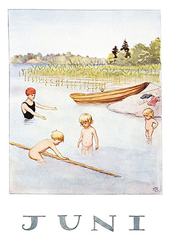 Elsa Beskow Affisch - Juni