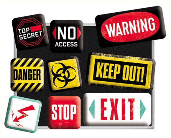 Magneter, Warning 9-Pack