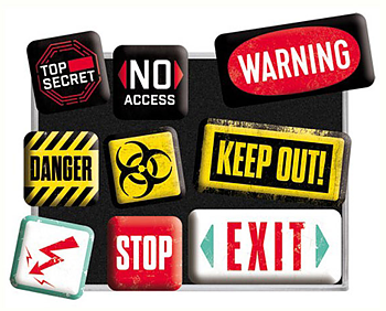 Magneter, Warning 9-Pack