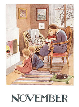 Elsa Beskow Affisch - November