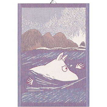 Moomin kitchen towel - Swimming