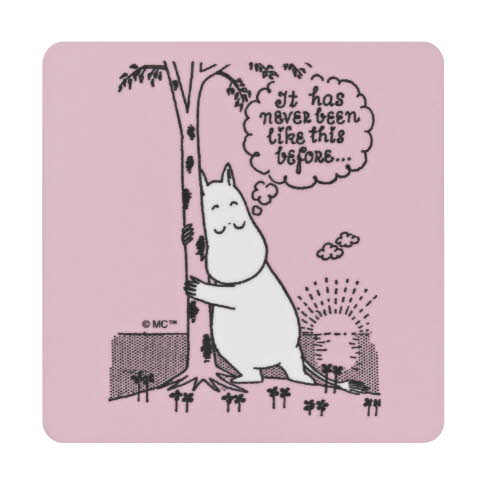 Mumin Glasunderlägg - 4-Pack - Love - 4