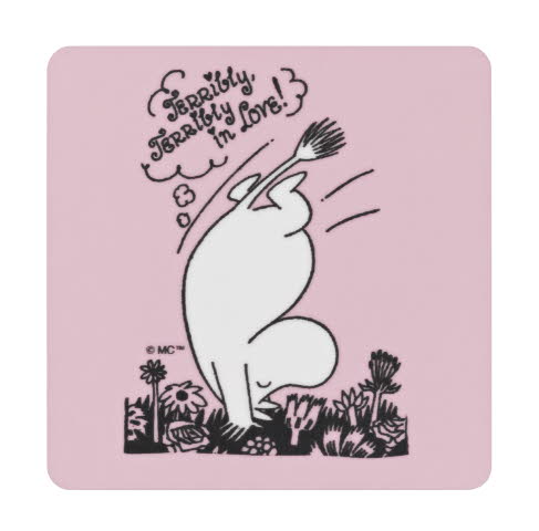 Mumin Glasunderlägg - 4-Pack - Love - 5
