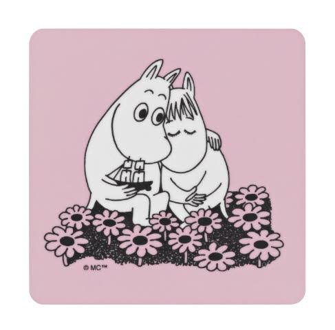 Mumin Glasunderlägg - 4-Pack - Love - 2
