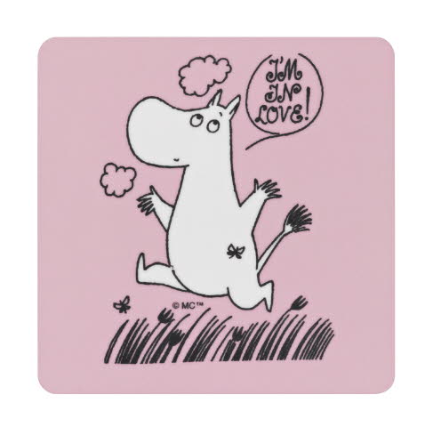 Mumin Glasunderlägg - 4-Pack - Love - 3