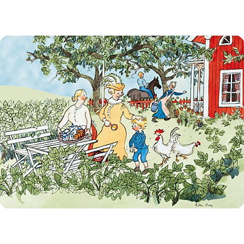 Bordsunderlägg - Emil i trädgården