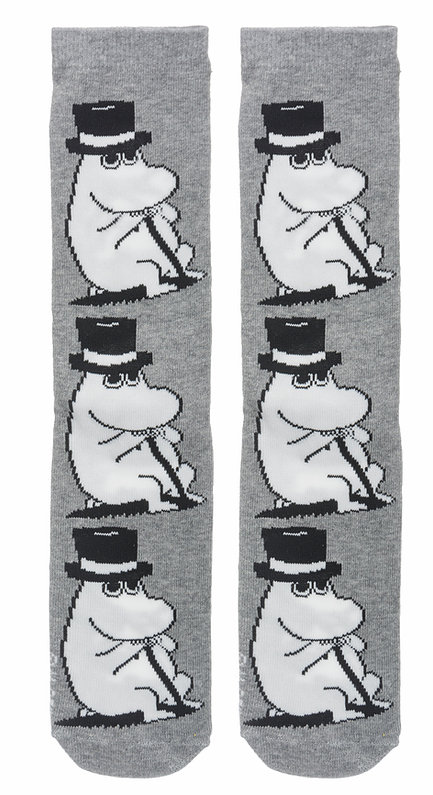 Moomin Men´s socks - Moominpappa - Grey