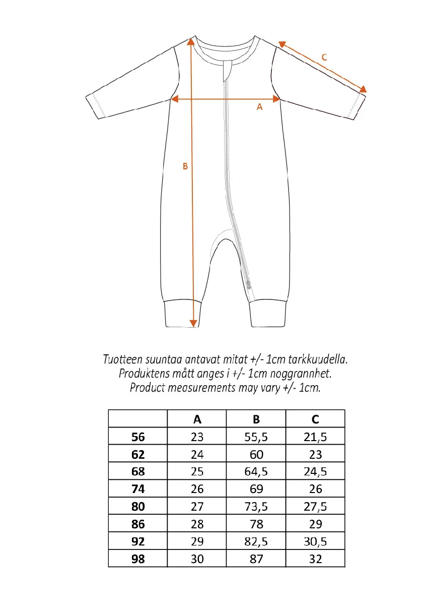 Moomin Baby Velour Pajamas - Smiling Blue - 2