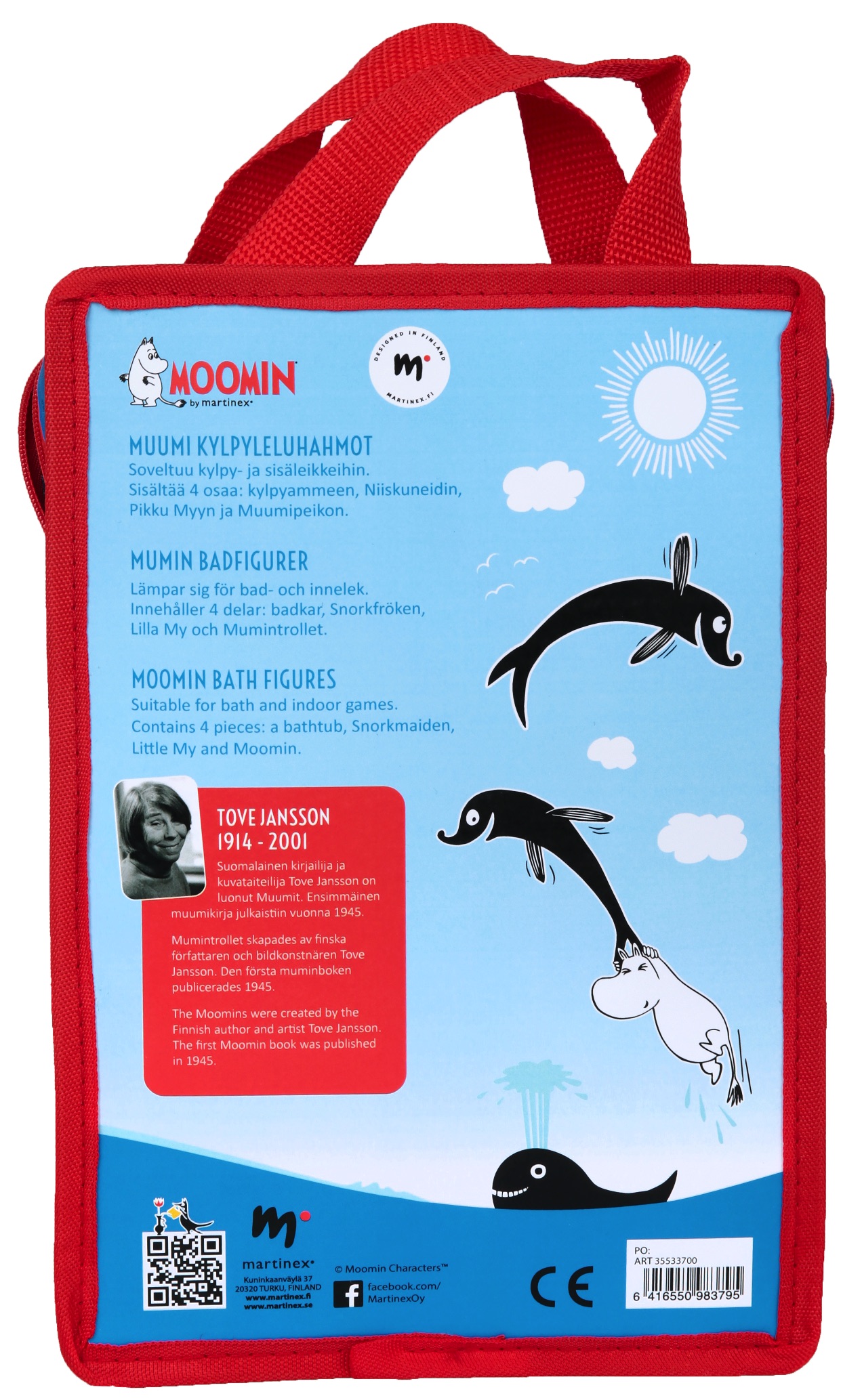 Mumin Badleksaker - Snorkfröken, Mumintrollet & Lilla My + Badkar - 3