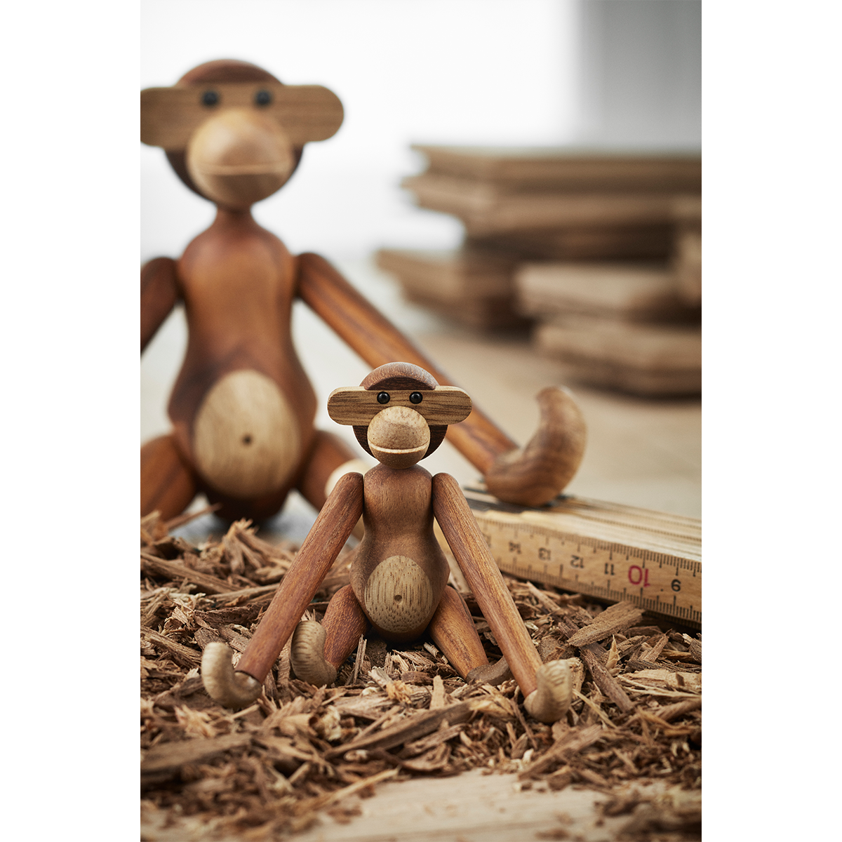 Kay Bojesen Apa 9,5 cm - Teak/Limba - 2