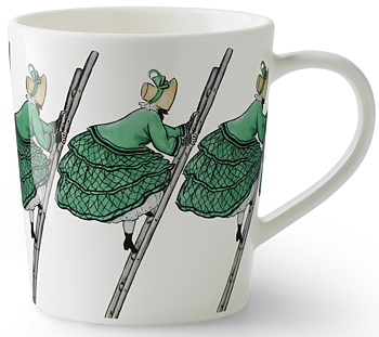 Elsa Beskow Mugg 40 cl - Tant Grön