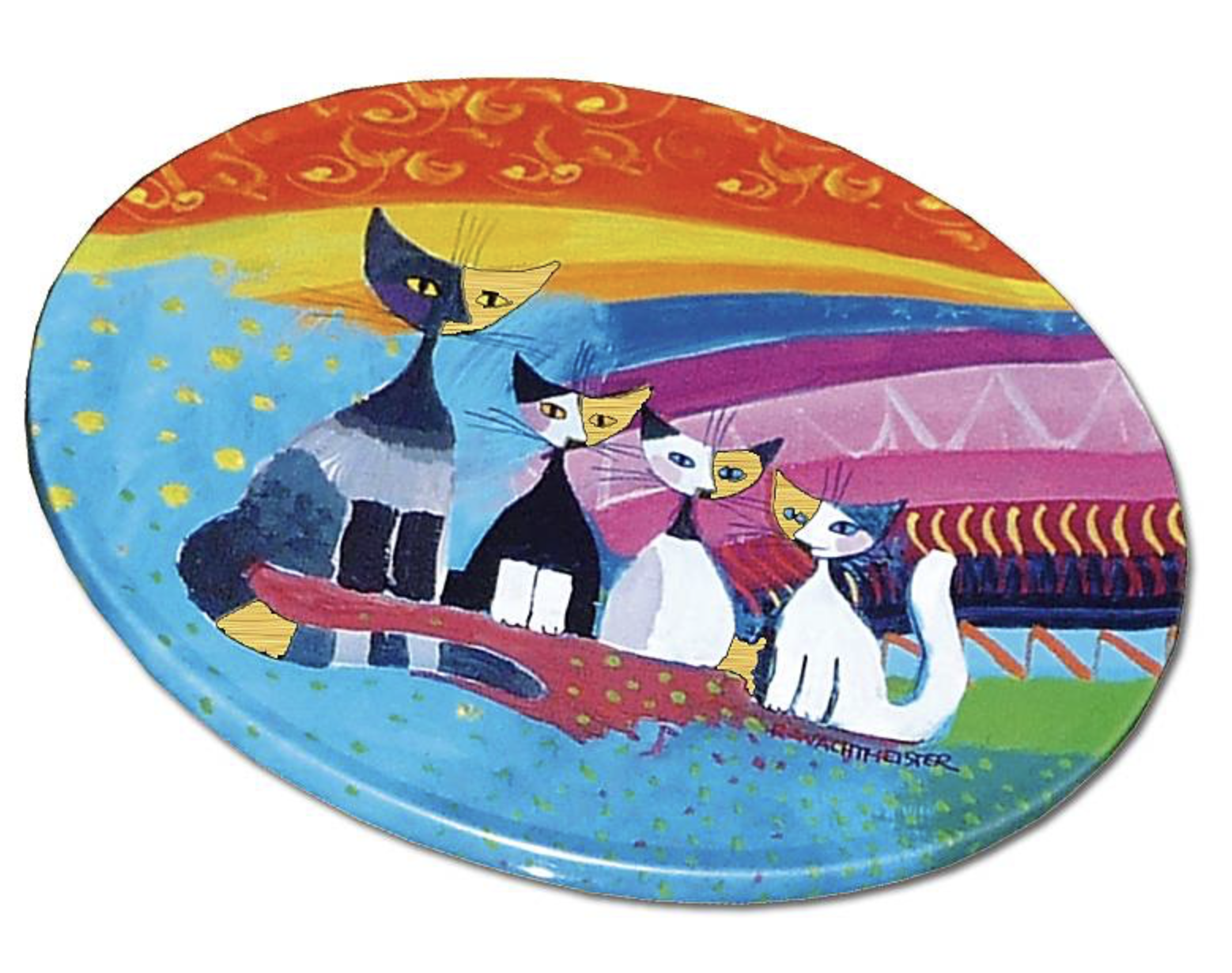 Rosina Wachtmeister Glasunderlägg - 4 st i plåtburk - 6