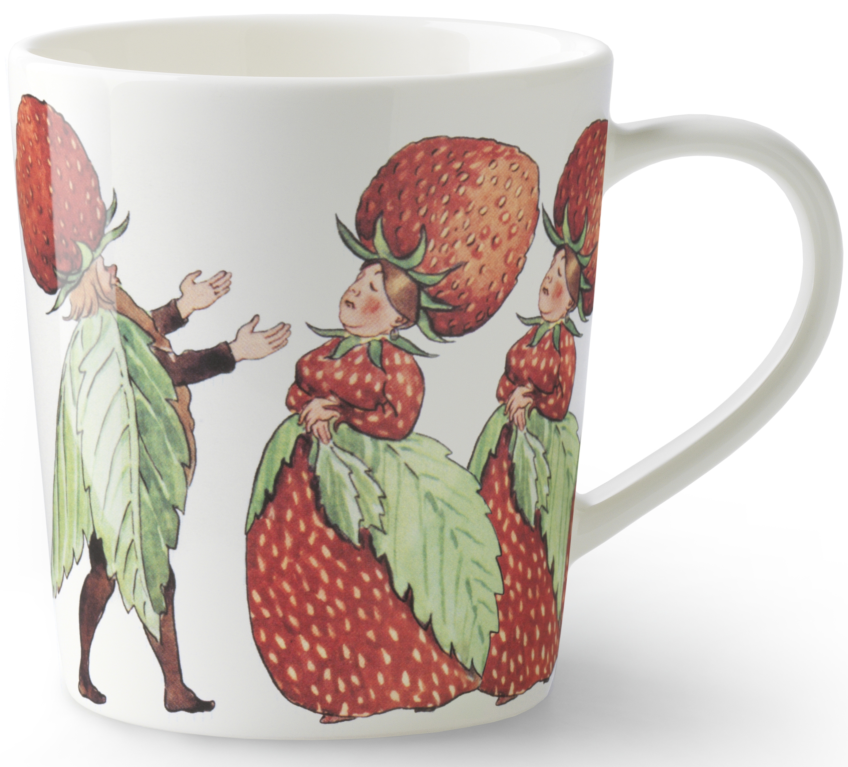 Elsa Beskow Mugg 40 cl - Familjen Jordgubbe