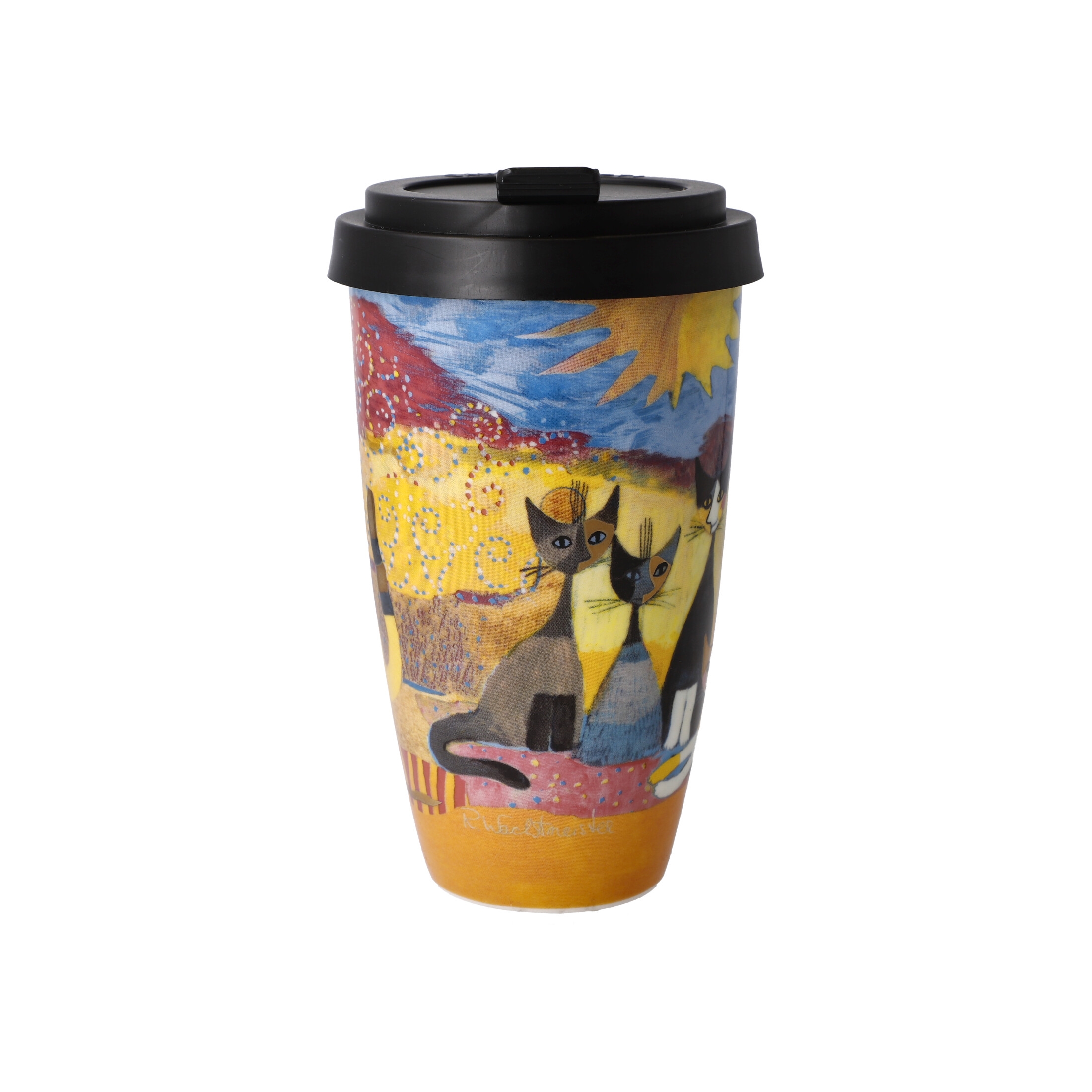 Goebel - Rosina Wachtmeister - Katt To Go Mugg - Macchia e Amici festeggiano