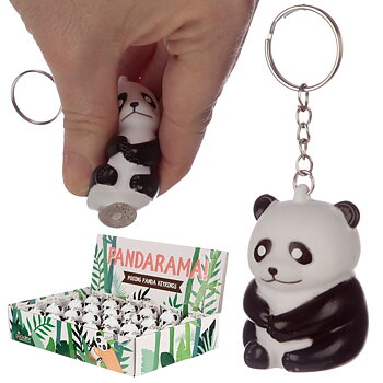 Bajsande Panda Nyckelring