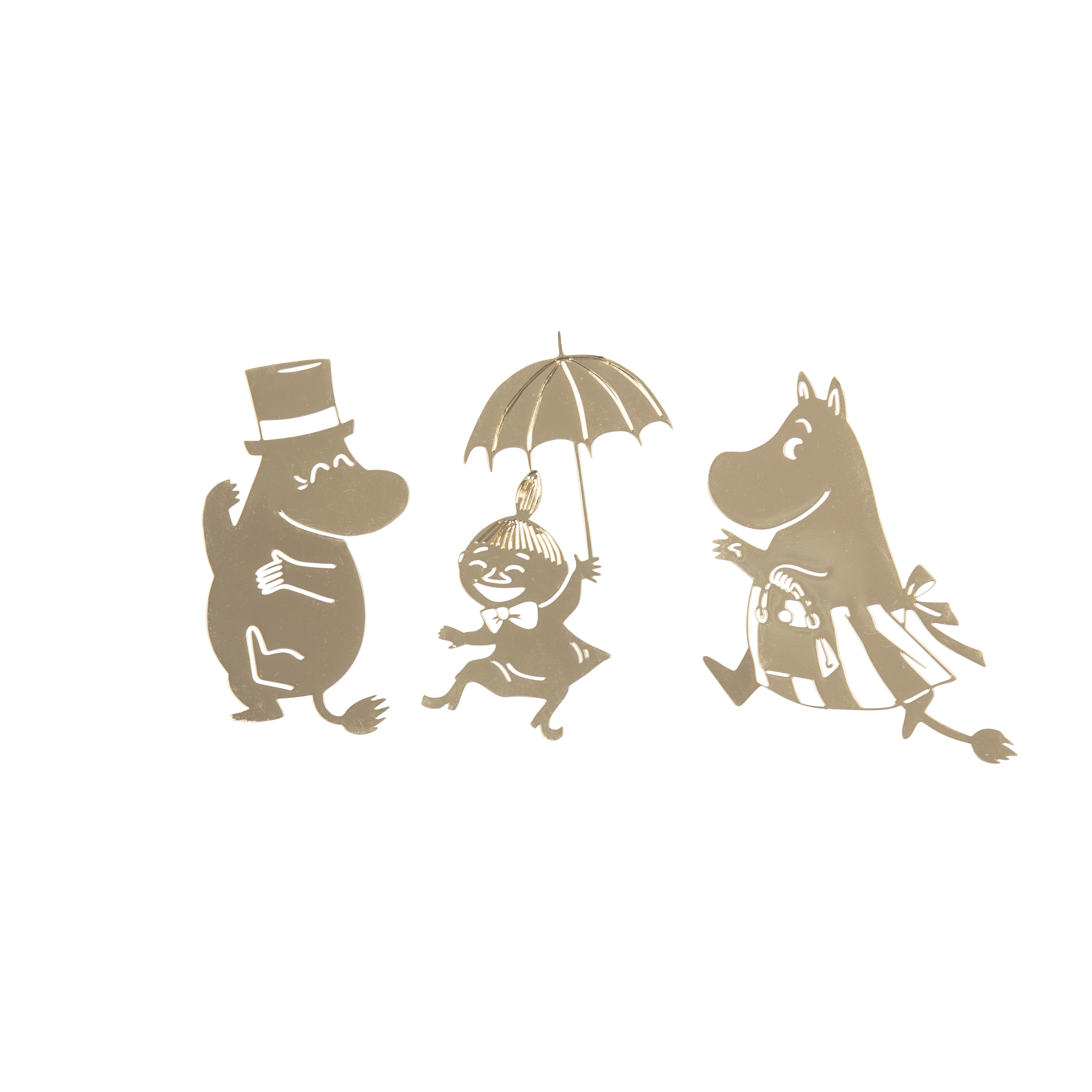 Mumin Magneter 3-Pack - Muminpappa, Lilla My & Muminmamma
