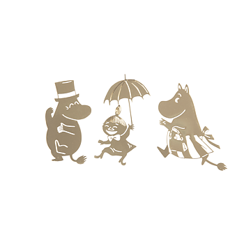 Mumin Magneter 3-Pack - Muminpappa, Lilla My & Muminmamma