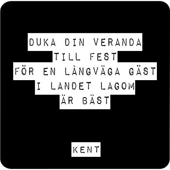 Glasunderlägg - Duka din veranda