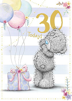 Dubbelvikt kort - 30 Today! - Me to you
