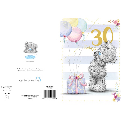 Dubbelvikt kort - 30 Today! - Me to you - 3