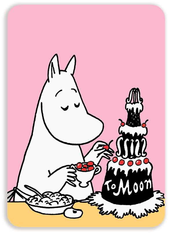 Moomin Children´s Postcard - Moominmamma Cake