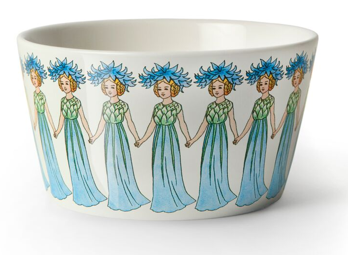Elsa Beskow Skål 50 cl - Blåklint