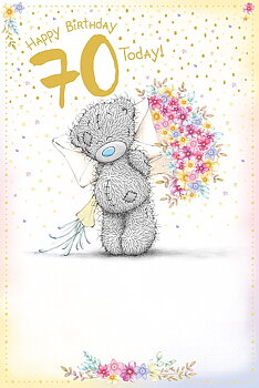 Dubbelvikt kort - 70 Today - Me to you