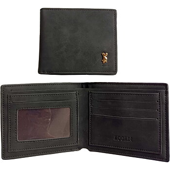 Moomintroll Wallet - Black PU Leather