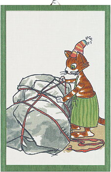 Pettson & Findus Kökshandduk - Julklapp (Ekelund Linneväveri)