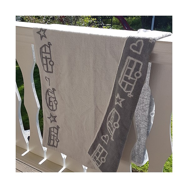 Badhandduk husvagn, 70x150 cm