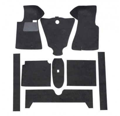 Mattsats Volvo 140 -71, svart textil