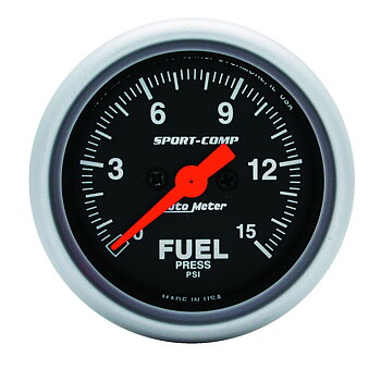 Bränsletrycksmätare, Sport-Comp, AutoMeter 52 mm