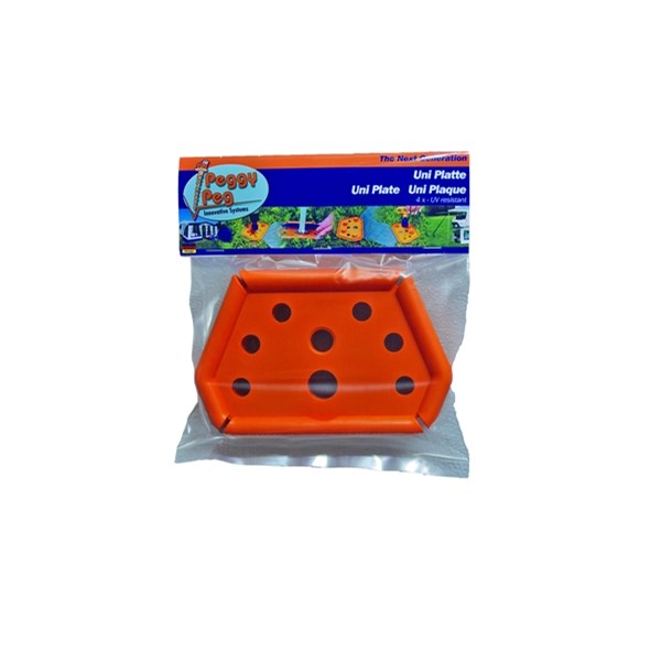 Fästplatta, Peggy Peg, 4-pack