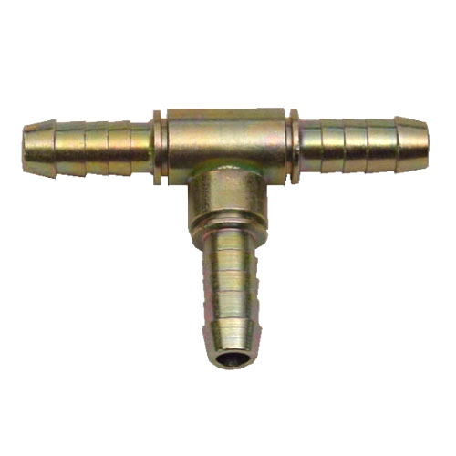 T-Kors Mässing för  8mm slang