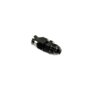  AN8-anslutning till 1/2" aluminiumrör, svart. Hane utgång.
