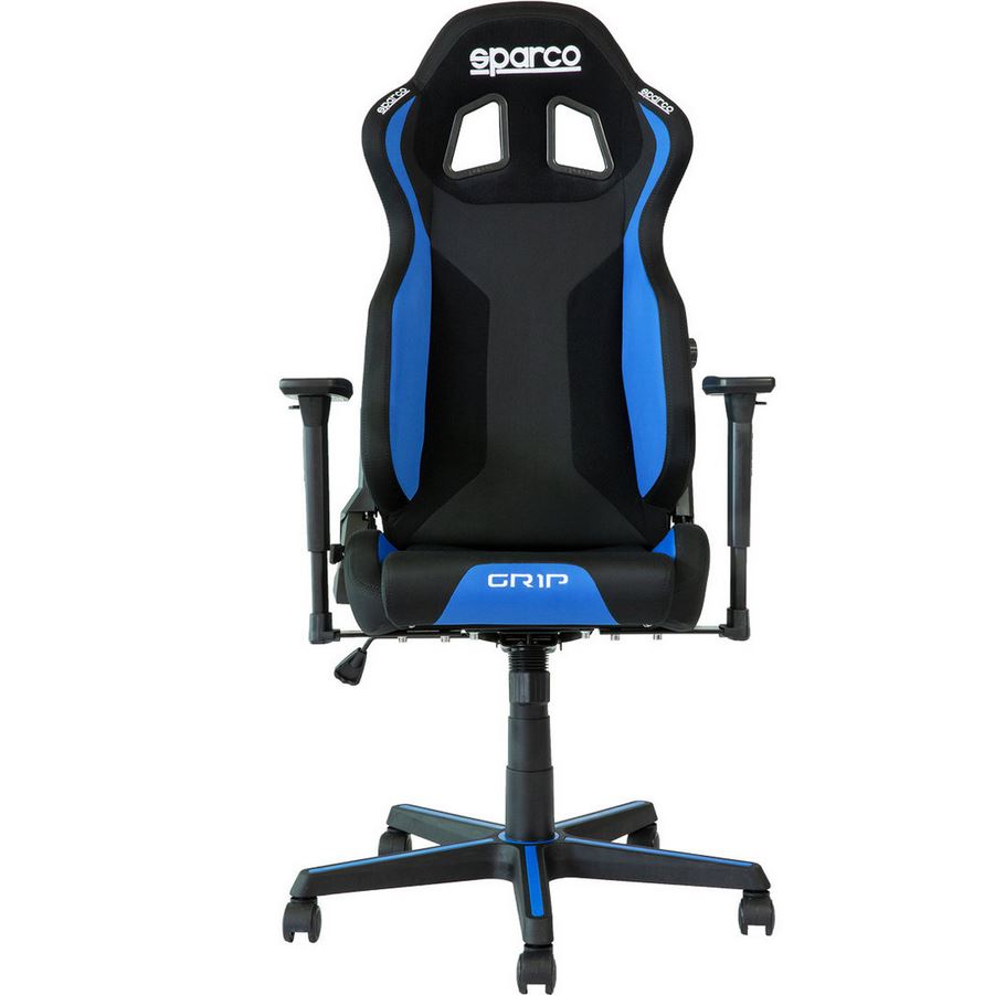 Gamingstol Sparco Grip, svart/blå - 2