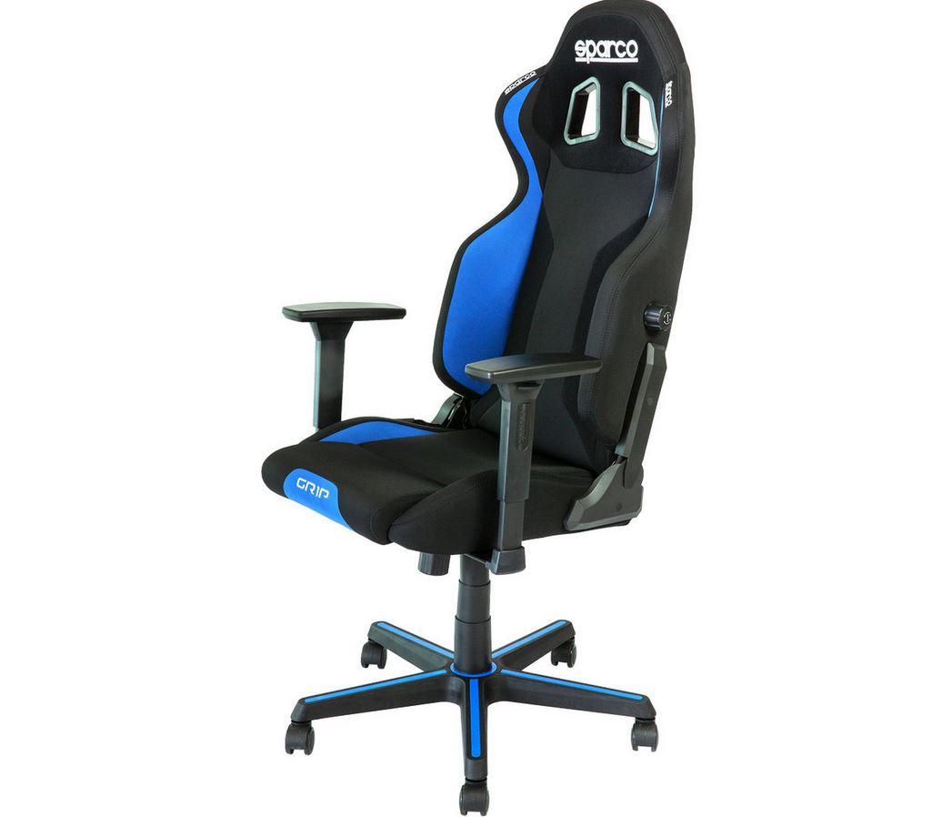 Gamingstol Sparco Grip, svart/blå