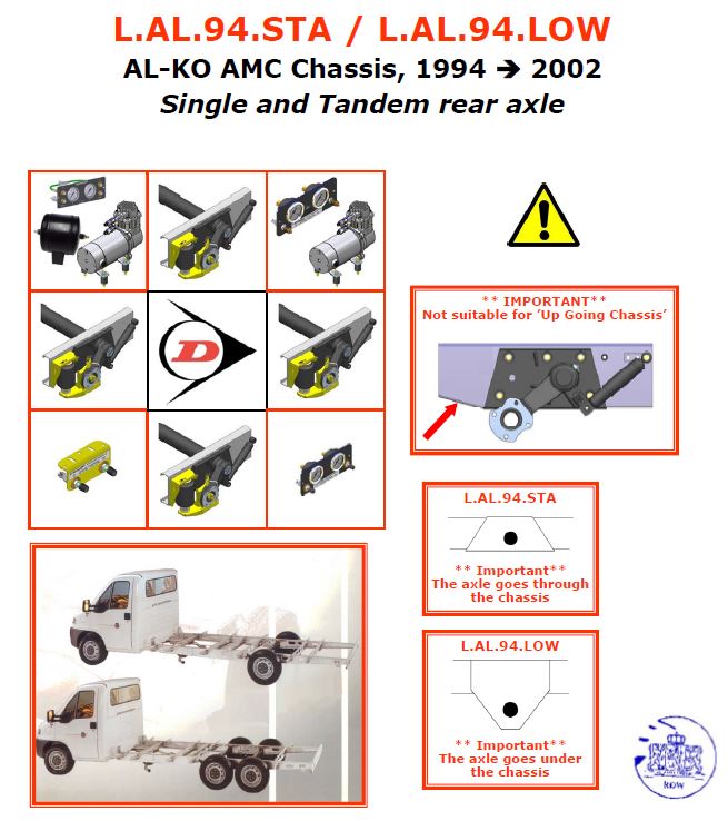 Luftfjädring AL-KO 94-02 Axel under chassie - 2