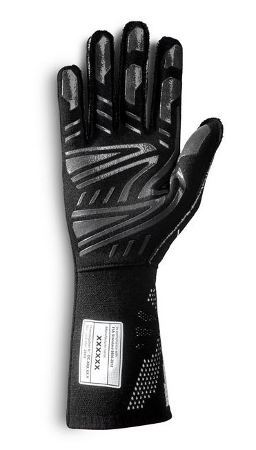 Sparco handske Lap , silicongrepp  , utvändig söm , Vit/svart - 3