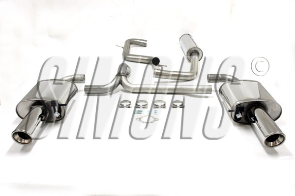 2,5"" sportavgassystem Volvo V70 1,6T/2,0T/T4/T5, efter katalysator - Rostfritt -