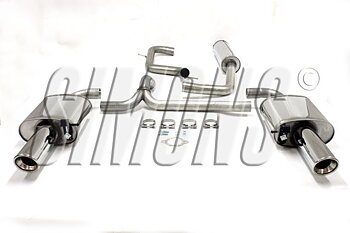 2,5" sportavgassystem Volvo V70 1,6T/2,0T/T4/T5, efter katalysator - Rostfritt -