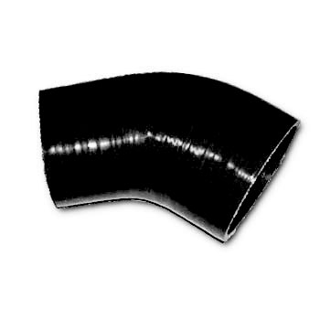 Reduceringböj Siliconslang Diameter  76mm till 51mm , Svart