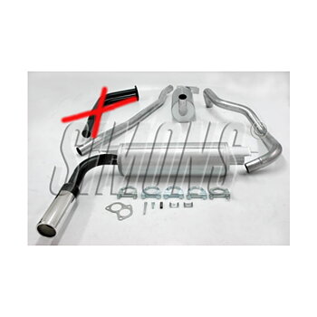 2,5" sportavgassystem Volvo 240 75 ~ 88, helsats (ej Turbo)