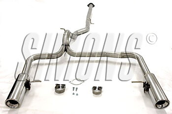 2,5" sportavgassystem Volvo V70/XC70 1,6D/ D2/D3/D4 2WD + D4/D5 AWD, efter katalysator Rostfritt