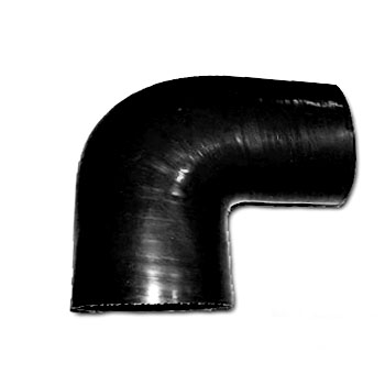 Reduceringböj 90 Grader Siliconslang Diameter 102mm  till 76mm ,Svart