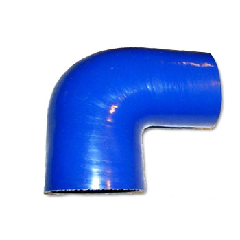 Reduceringböj 90 Grader Siliconslang Diameter 102mm  till 76mm ,Blå