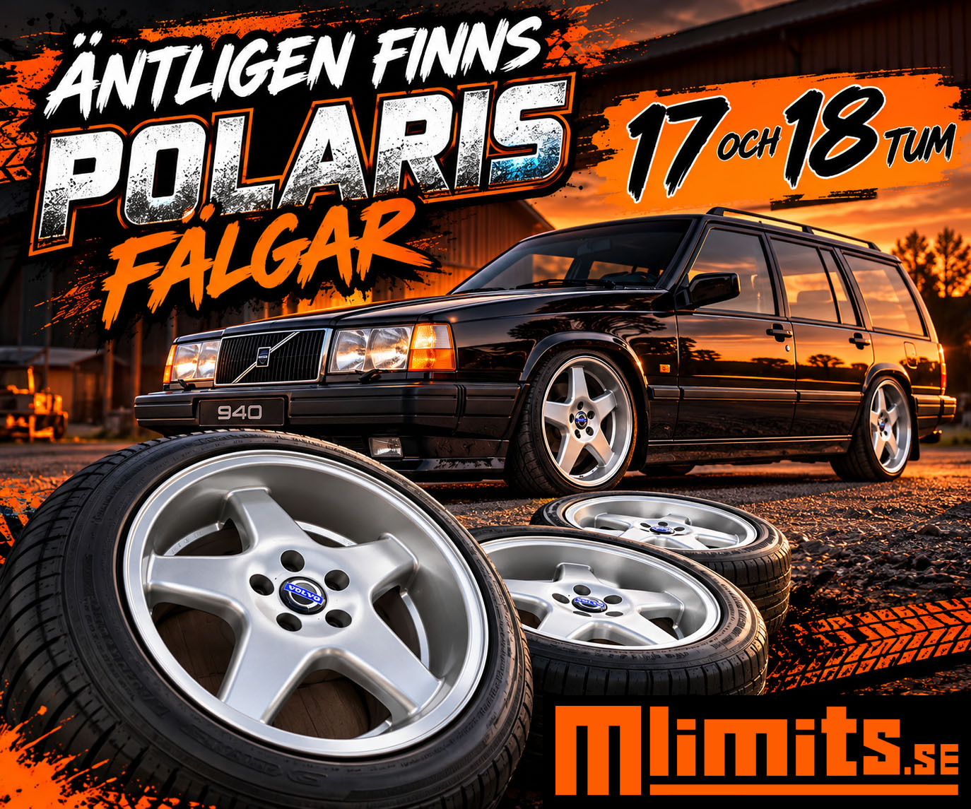 Aluminiumfälg Polaris  , 18 Tum Volvo 8,5x18" ET6 - 2